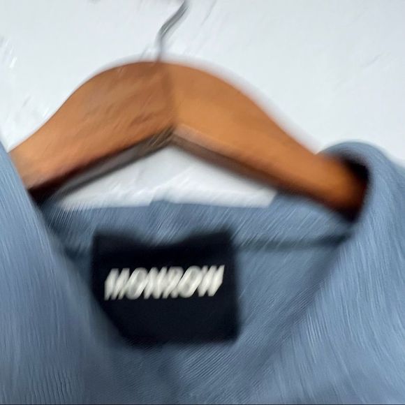 Monrow Stars Gray Pullover Hoodie XS - Picture 4 of 8